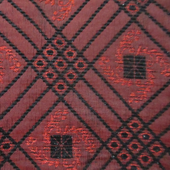 Vintage 90s 80s Sarah Bentley Button Up Top L Sparkly Red Grannycore Casual Chic - Picture 7 of 8